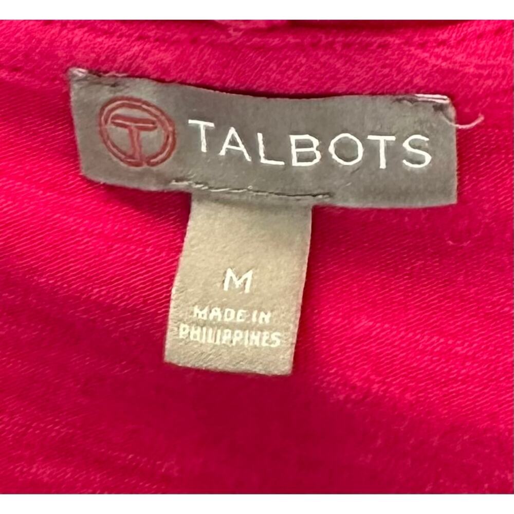 NWOT Talbots Open Draped Cardigan Sweater Fuchsia Pink Size M - Picture 6 of 7